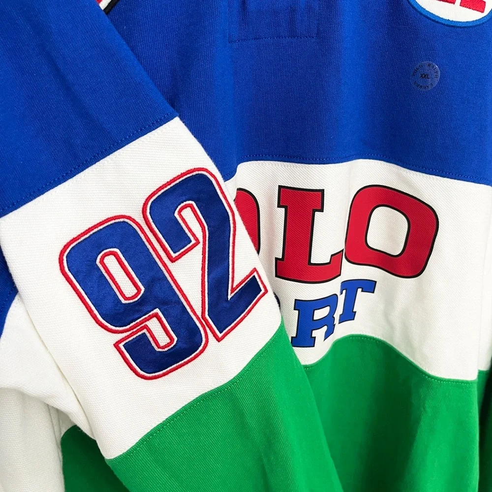 Polo by Ralph Lauren Blue and Green Long Sleeve Shirt - Picture 8 of 10